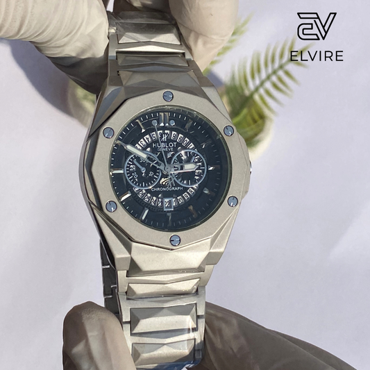 Hublot Diamond Cut Skeleton Watch for Men