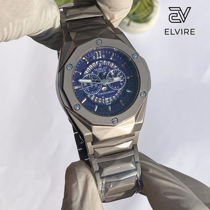 Hublot Diamond Cut Skeleton Watch for Men