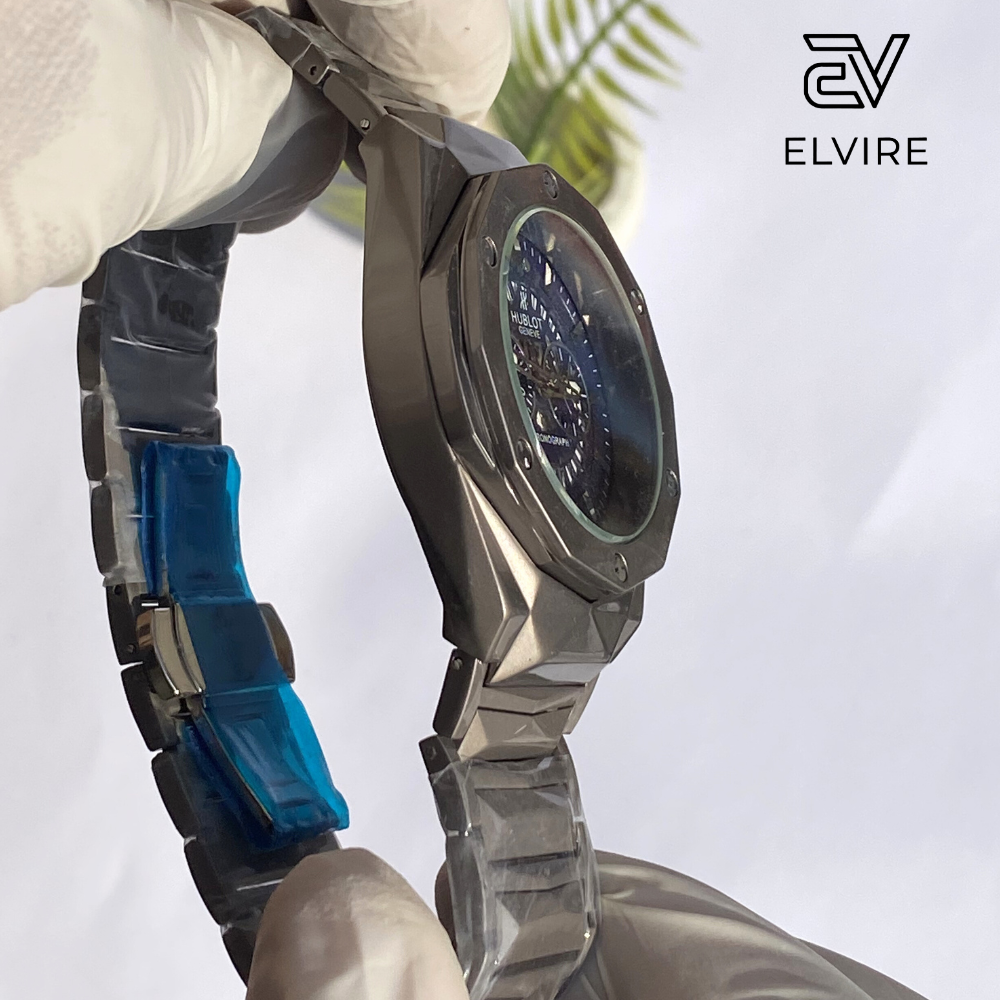 Hublot Diamond Cut Skeleton Watch for Men